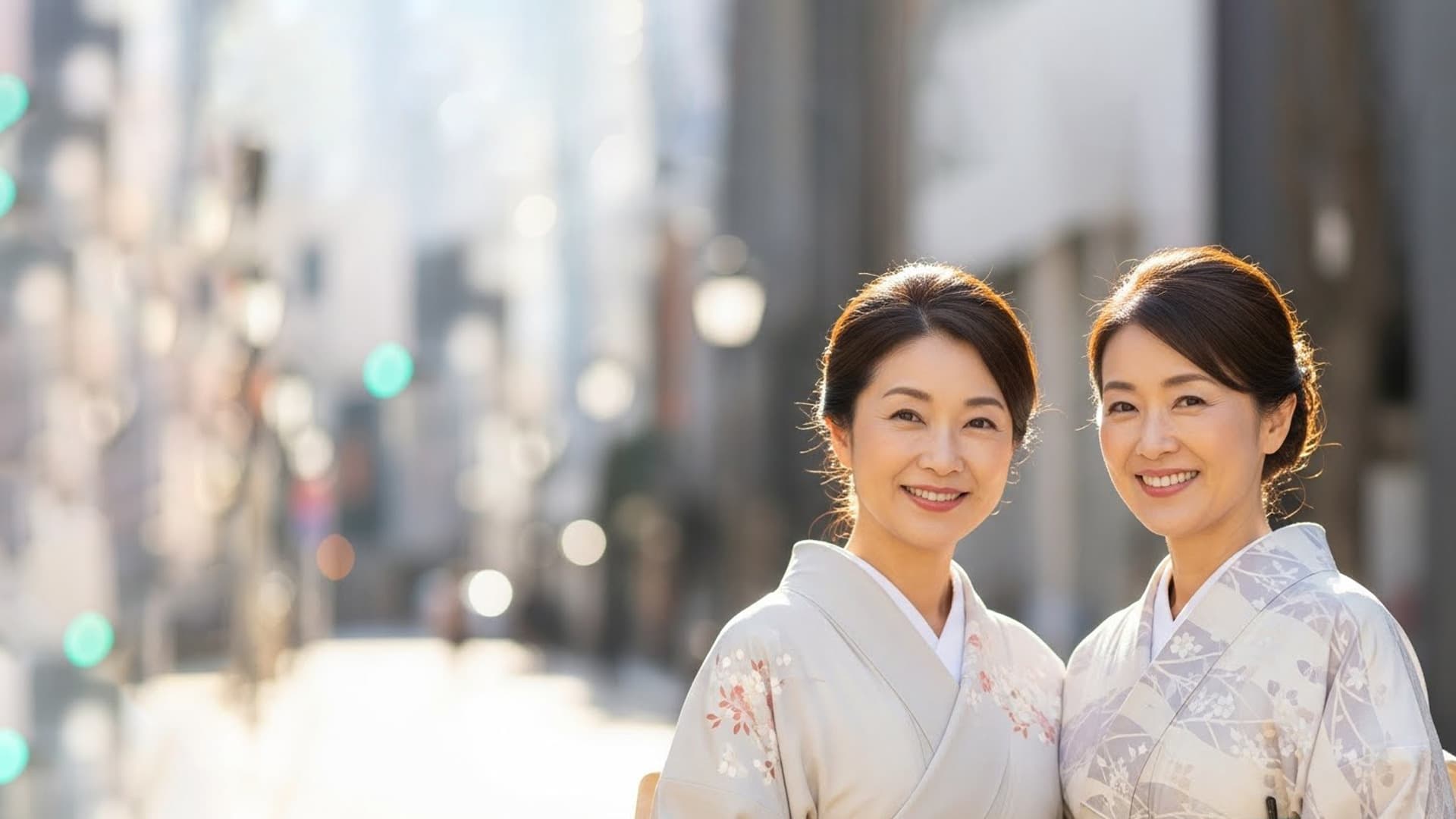 着物女性2人